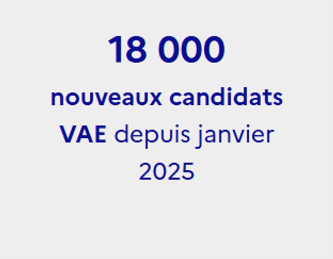 Candidats VAE depuis janvier 2025