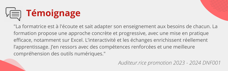 Témoignage DNF001 2023-2024