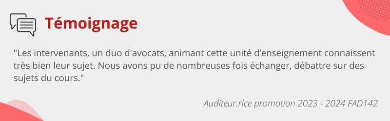 Témoignage FAD142 2023-2024