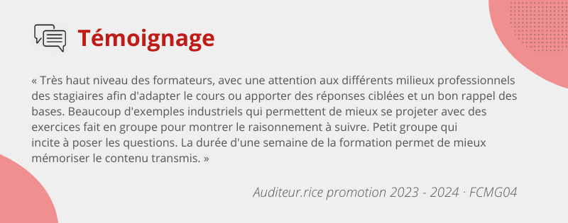 Témoignage FCMG04 2023-2024