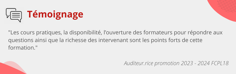Témoignage FCPL18 2023-2024