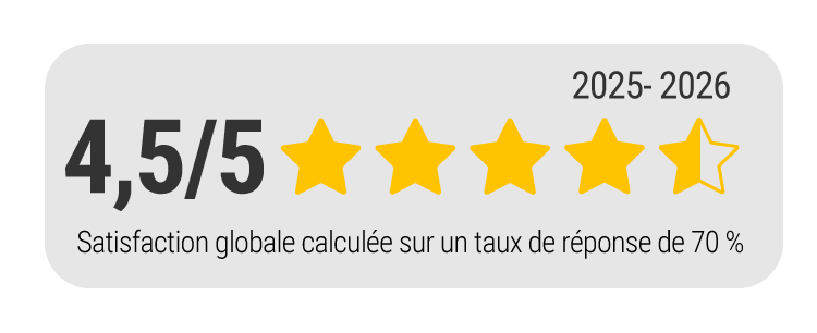 Notation étoile formations intra-entreprise